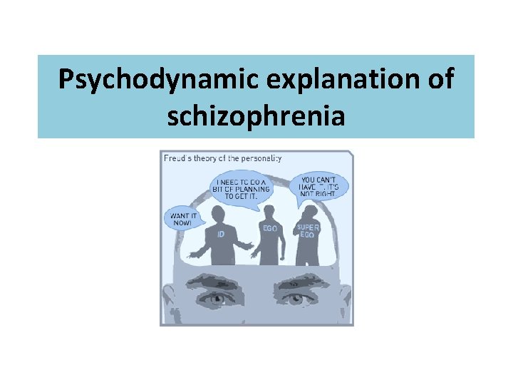 Psychodynamic explanation of schizophrenia 