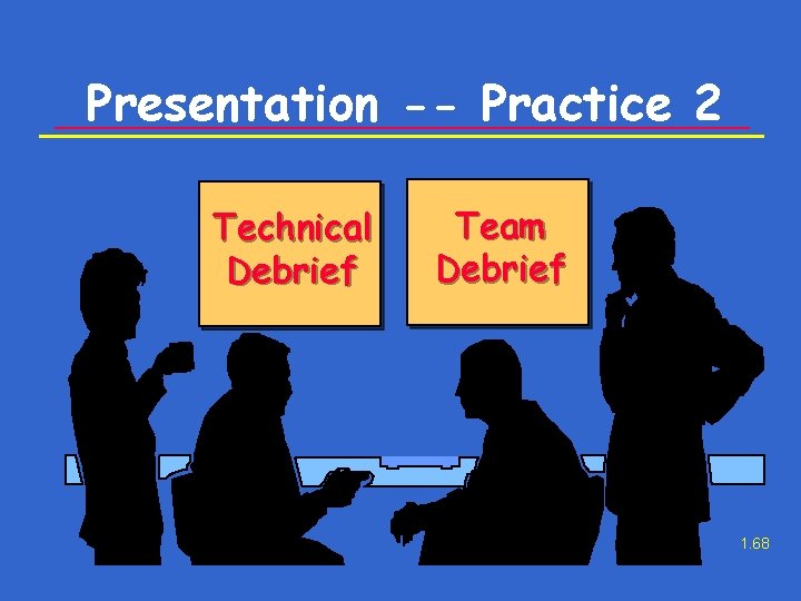 Presentation -- Practice 2 Technical Debrief Team Debrief 1. 68 