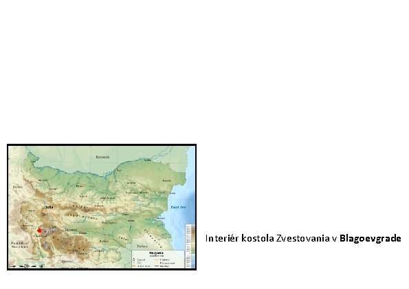 Interiér kostola Zvestovania v Blagoevgrade Interiér kostola Zvestovania v Blagoevgrade