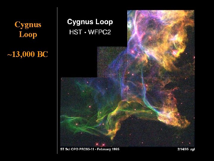 Cygnus Loop ~13, 000 BC 