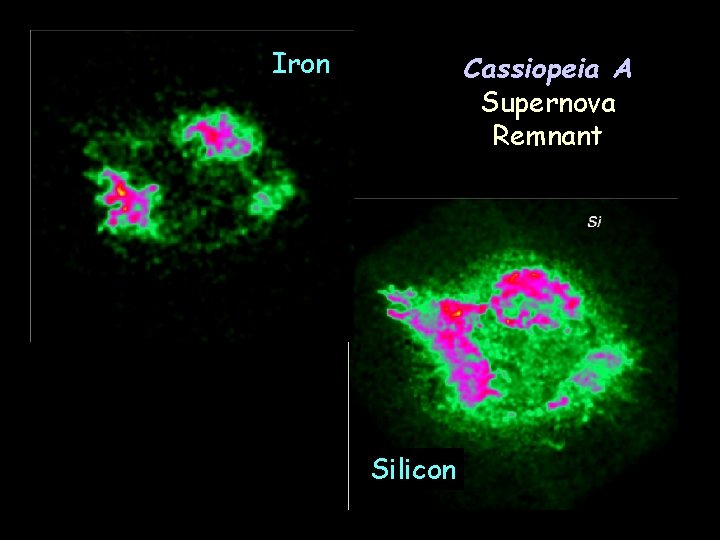 Iron Cassiopeia A Supernova Remnant Silicon 
