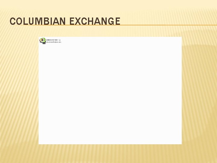 COLUMBIAN EXCHANGE 