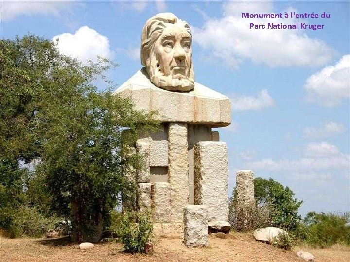 Monument à l'entrée du Parc National Kruger 