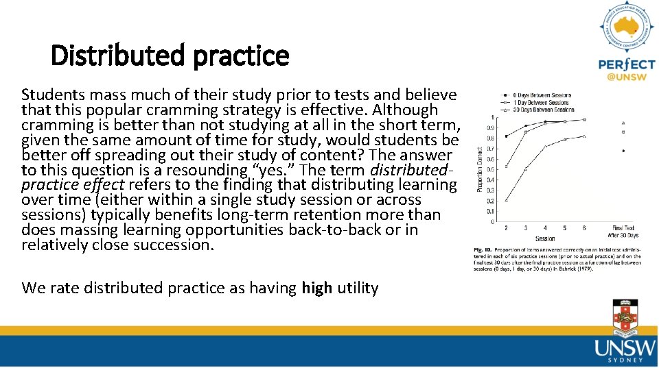 Distributed practice Students mass much of their study prior to tests and believe that Distributed practice Students mass much of their study prior to tests and believe that