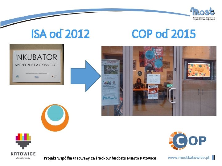 ISA od 2012 COP od 2015 Projekt współfinansowany ze środków budżetu Miasta Katowice 