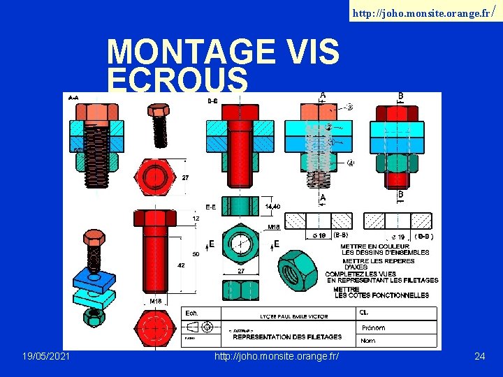 http: //joho. monsite. orange. fr/ MONTAGE VIS ECROUS 19/05/2021 http: //joho. monsite. orange. fr/