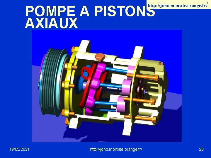 http: //joho. monsite. orange. fr/ POMPE A PISTONS AXIAUX 19/05/2021 http: //joho. monsite. orange.