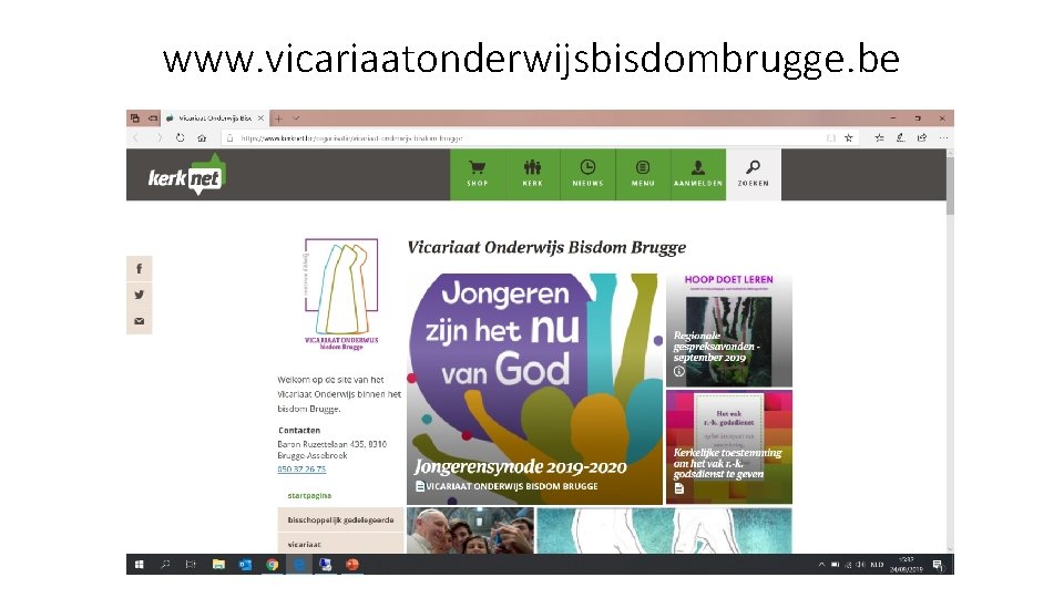 www. vicariaatonderwijsbisdombrugge. be 