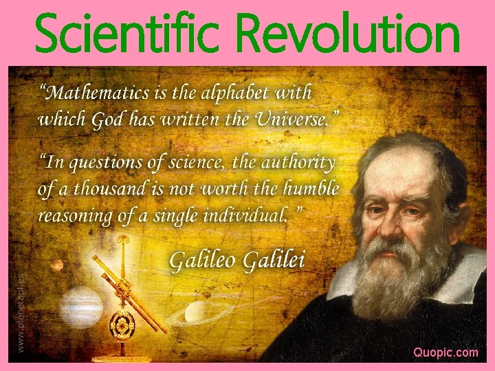 Scientific Revolution Quopic. com 