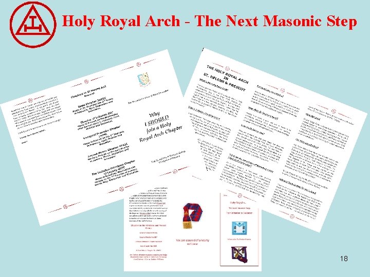 Holy Royal Arch - The Next Masonic Step 18 