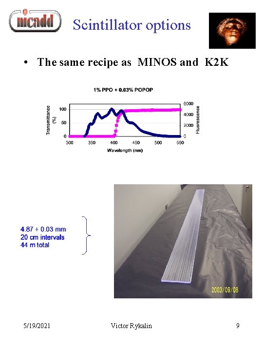 Scintillator options • The same recipe as MINOS and K 2 K 5/19/2021 Victor