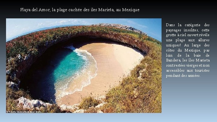 Playa del Amor, la plage cachée des iles Marieta, au Mexique Dans la catégorie