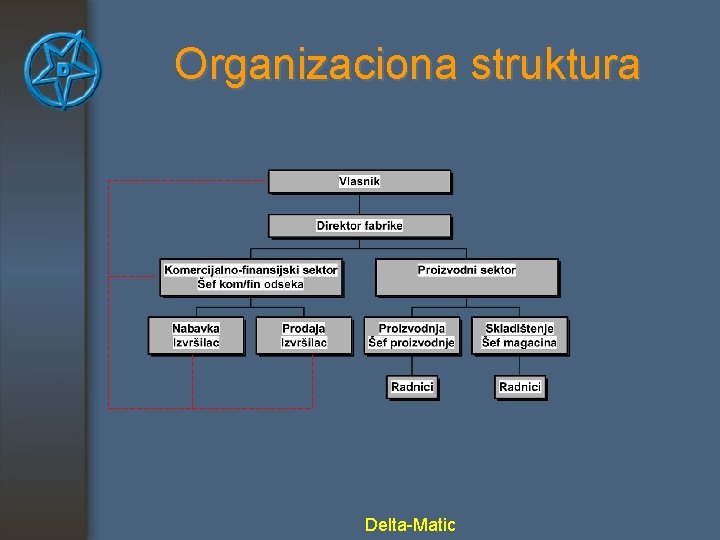 Organizaciona struktura Delta-Matic 