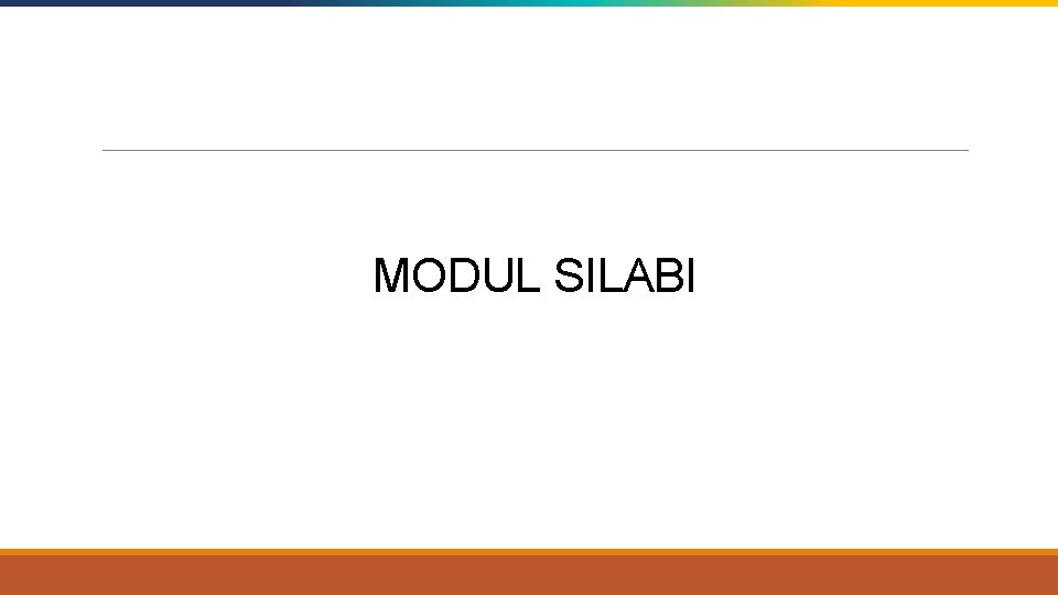 Click to edit Master title style MODUL SILABI 