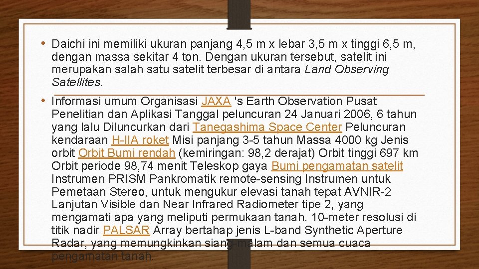  • Daichi ini memiliki ukuran panjang 4, 5 m x lebar 3, 5