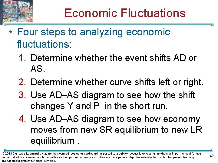 Economic Fluctuations • Four steps to analyzing economic fluctuations: 1. Determine whether the event