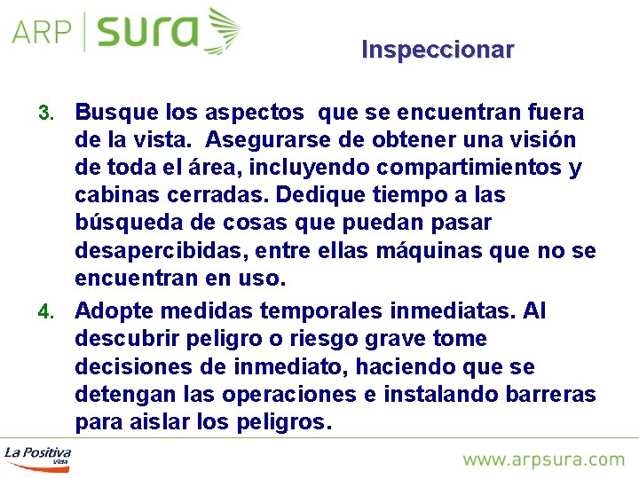 Inspeccionar 3. Busque los aspectos que se encuentran fuera de la vista. Asegurarse de