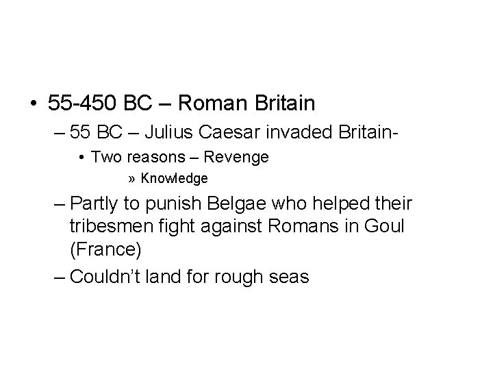 History of Britain 5000 55 BC Stonehenge 2200