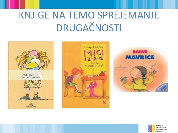 KNJIGE NA TEMO SPREJEMANJE DRUGAČNOSTI 