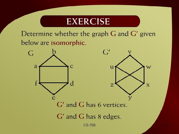 Exercise – (42 - 13) CS-708 26 