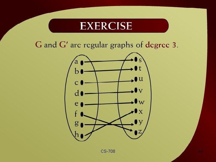 Exercise – (42 - 20) CS-708 44 