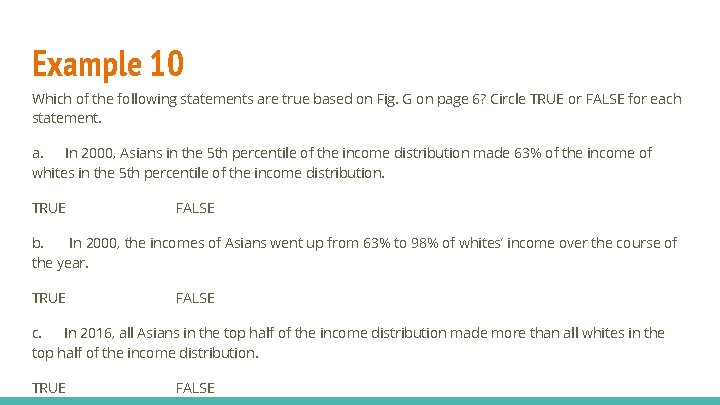 Example 10 Which of the following statements are true based on Fig. G on