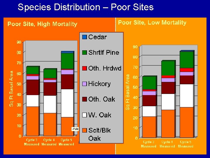 Species Distribution – Poor Sites 