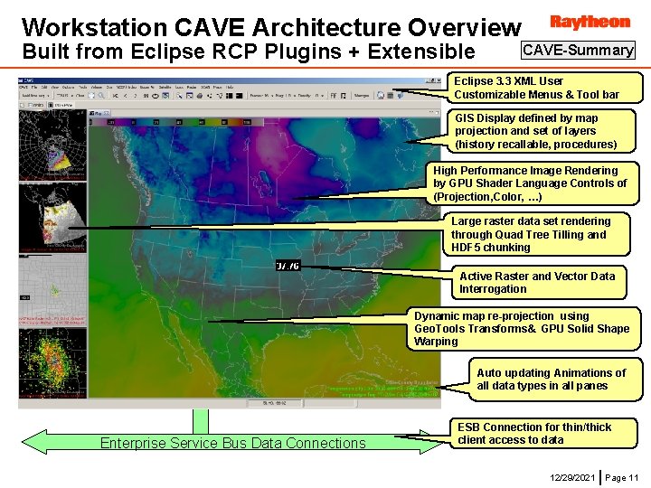 Workstation CAVE Architecture Overview Built from Eclipse RCP Plugins + Extensible CAVE-Summary Eclipse 3.