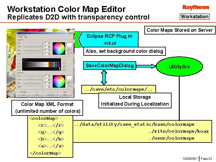 Workstation Color Map Editor Replicates D 2 D with transparency control Workstation Color Maps