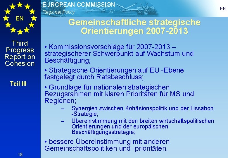 EUROPEAN COMMISSION Regional Policy 01012003 EN EN Dritter