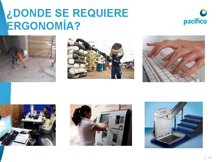 ¿DONDE SE REQUIERE ERGONOMÍA? | 13 ¿DONDE SE REQUIERE ERGONOMÍA? | 13