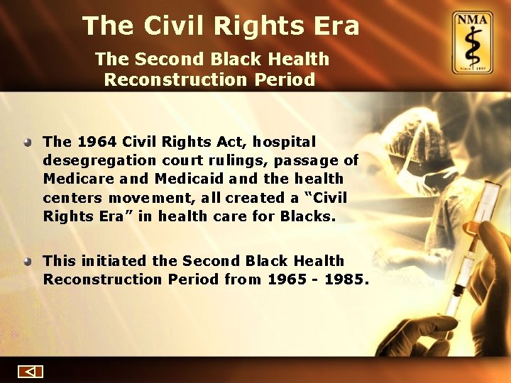 The Civil Rights Era The Second Black Health Reconstruction Period The 1964 Civil Rights