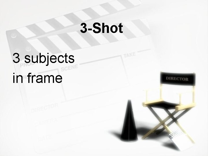 3 -Shot 3 subjects in frame 