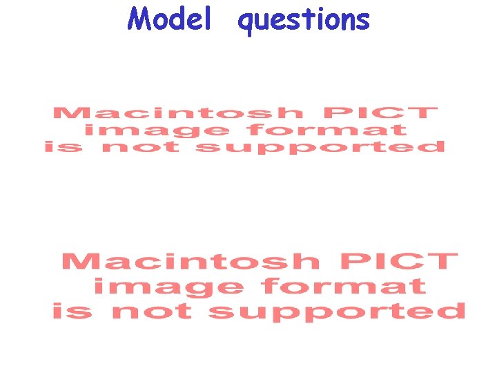 Model questions 