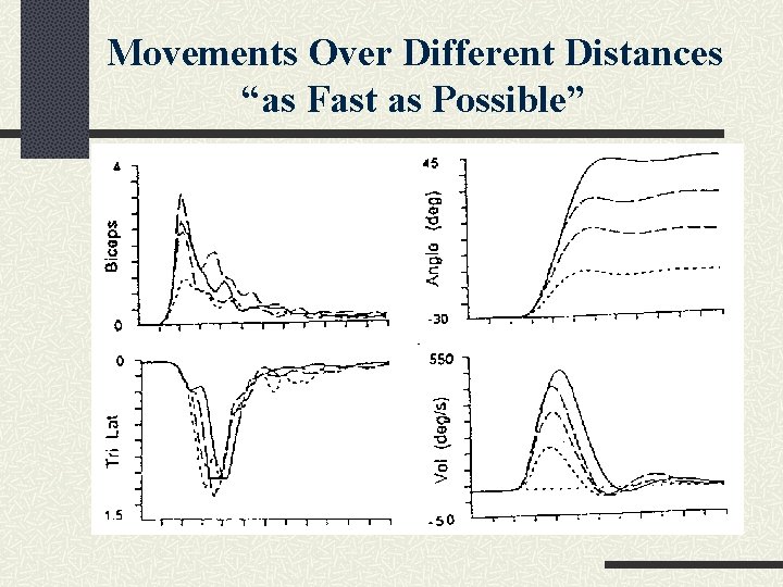 Movements Over Different Distances “as Fast as Possible” 