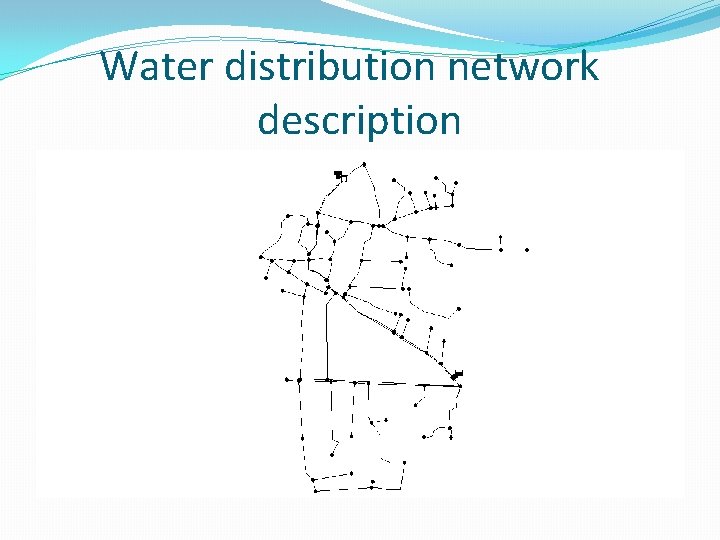 Water distribution network description 