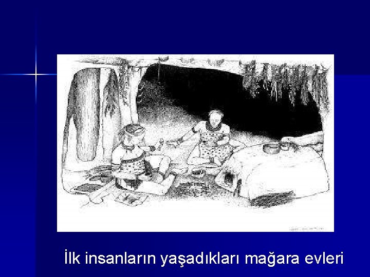 İlk insanların yaşadıkları mağara evleri 