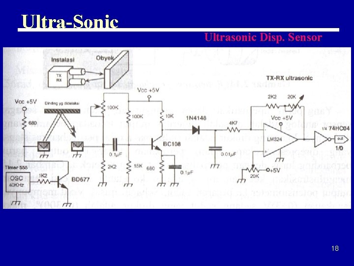 Ultra-Sonic Ultrasonic Disp. Sensor 18 