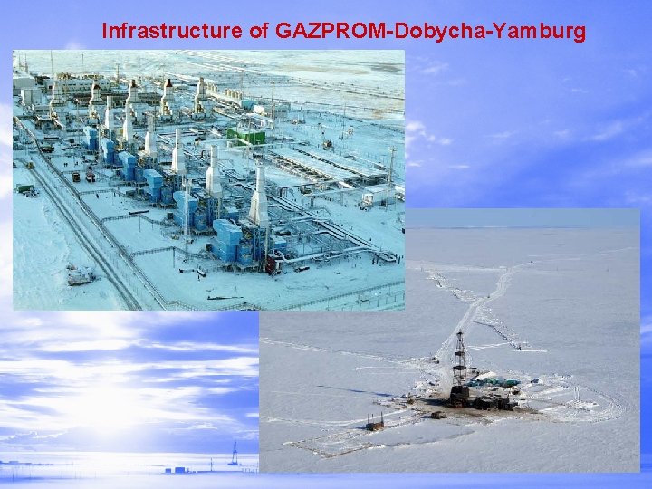 Infrastructure of GAZPROM-Dobycha-Yamburg 