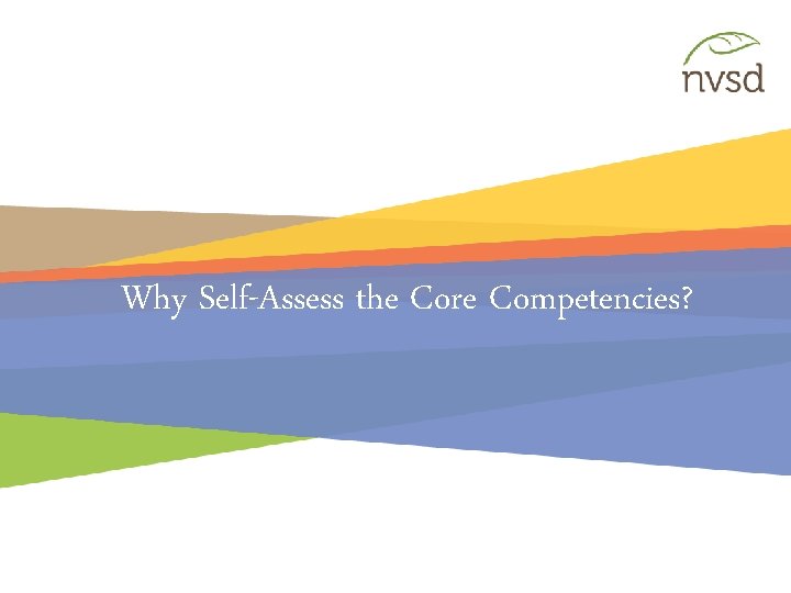 Why Self-Assess the Core Competencies? 