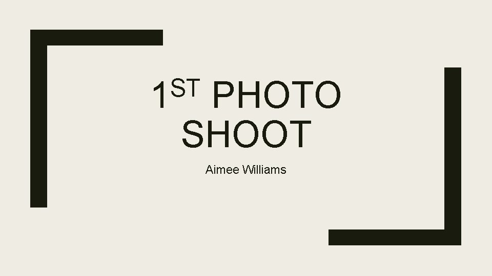 ST 1 PHOTO SHOOT Aimee Williams 