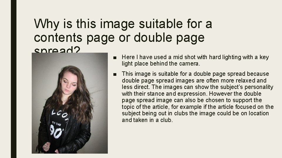 Why is this image suitable for a contents page or double page spread? ■