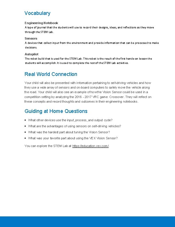 Vocabulary Engineering Notebook A type of journal that the students will use to record