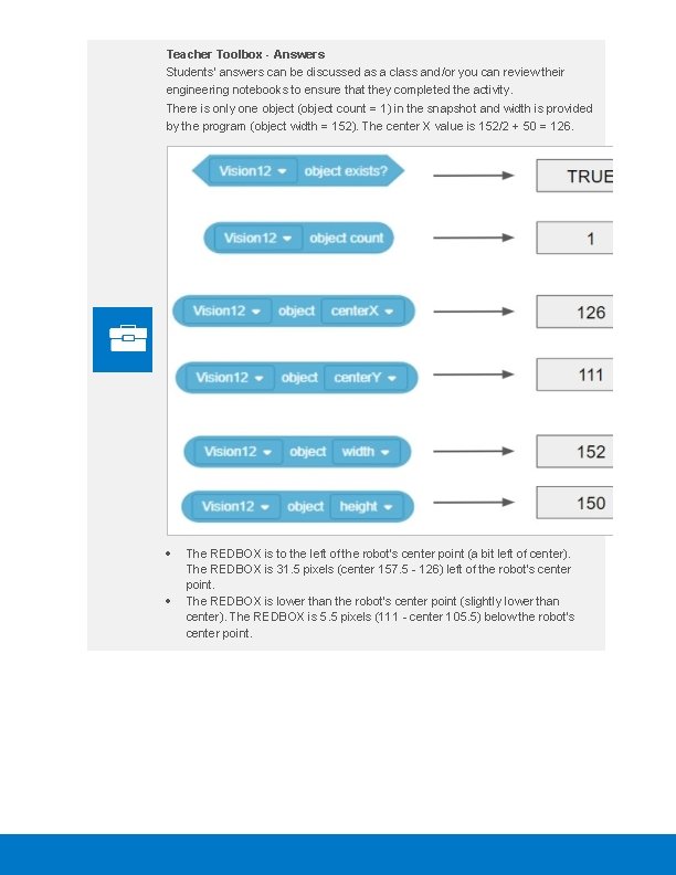 Teacher Toolbox - Answers Students' answers can be discussed as a class and/or you
