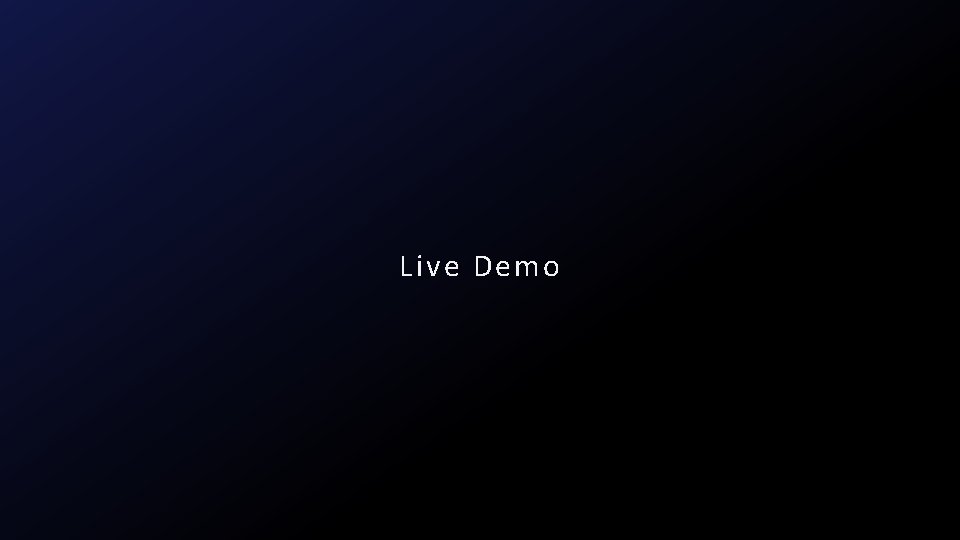 Live Demo 