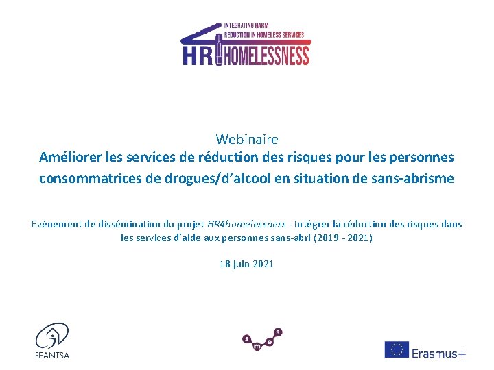 Webinaire Améliorer les services de réduction des risques pour les personnes consommatrices de drogues/d’alcool