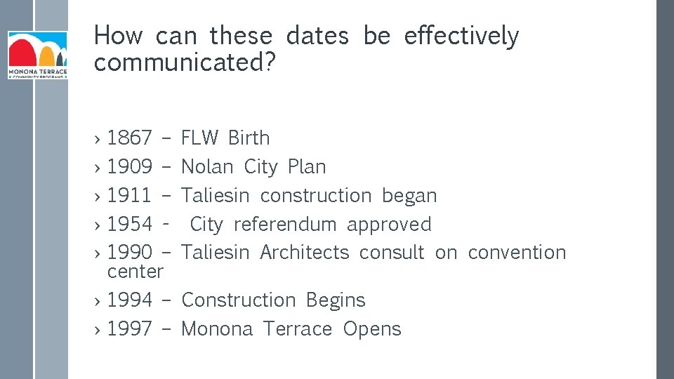 How can these dates be effectively communicated? › › › 1867 – 1909 –