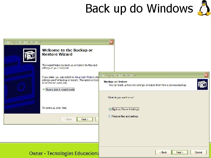 Back up do Windows isep 