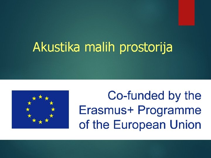 Akustika malih prostorija 