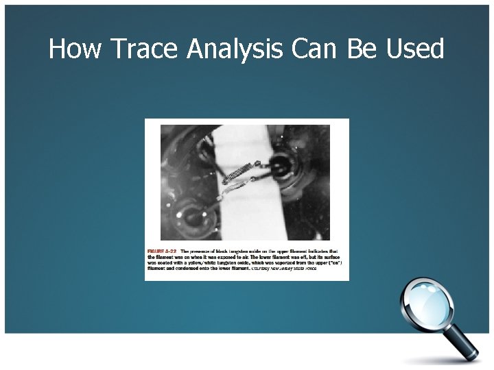 How Trace Analysis Can Be Used 